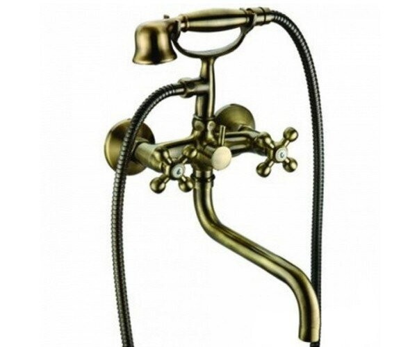 Смеситель для ванны Emmevi Deco Classic, двухвентильный, бронза (BR12011CC)