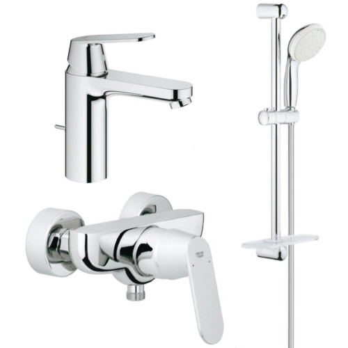 Комплект змішувачів 3 в 1 Grohe Eurosmart Cosmopolitan, хром (126114M)