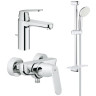 Комплект змішувачів 3 в 1 Grohe Eurosmart Cosmopolitan, хром (126114M)