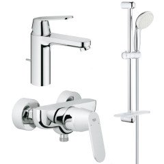 Комплект змішувачів 3 в 1 Grohe Eurosmart Cosmopolitan, хром (126114M)