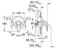 Cмеситель для душа Grohe Euroeco, однорычажный, хром (32742000)