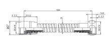 Душевой шланг Imprese, 160 (1116)