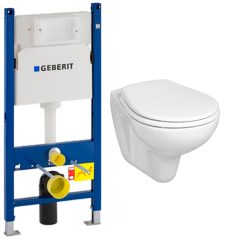 Комплект: Унітаз Kolo Idol + Інсталяція Geberit Duofix + Кришка (M1310000U+458.126.00.1+S110192130)