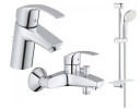 Комплект смесителей 3 в 1 Grohe Eurosmart, хром (123238)
