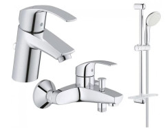 Комплект змішувачів 3 в 1 Grohe Eurosmart, хром (123238)