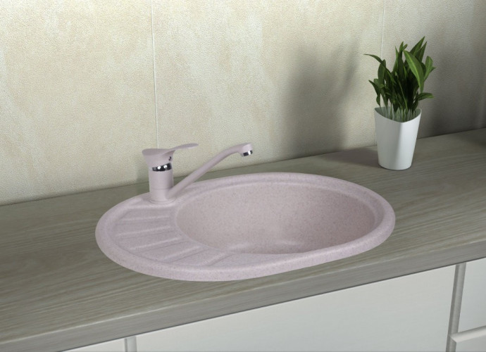 Кухонная мойка гранитная Cosh, 57x46, бежевый (COSH5845K800)