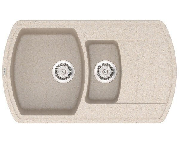 Кухонна мийка гранітна Vankor Norton, 86x51, бежевий (NORTON NMP 04.86 BEIGE)