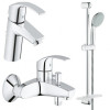 Комплект змішувачів 3 в 1 Grohe Eurosmart, хром (UA123238S0)