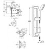 Комплект смесителей 3 в 1 Grohe Eurosmart, хром (UA123238S0)