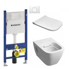 Комплект: Унітаз Kolo Modo + Інсталяція Geberit Duofix + Клавіша Delta 11 + Кришка Slim (L33120000+458.126.00.1+115.120.11.1+L30115000)