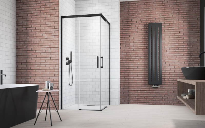Душова кабіна Radaway Idea Black KDD, права, 120x120 (387064-54-01R)