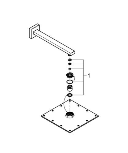 Верхний душ Grohe Rainshower Allure (26054000)