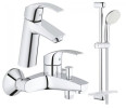 Комплект змішувачів 3 в 1 Grohe Eurosmart, хром (UA123246M0)