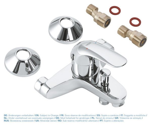 Змішувач для ванни Grohe Euroeco, одноважільний, хром (32743000)