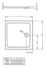 Душовий піддон Radaway Doros C Compact, 100x100 (SDRC1010-05)