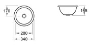 Умывальник врезной Villeroy&Boch Loop&Friends, 28 (618128R1)