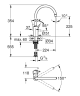 Смеситель для кухни Grohe Concetto New, однорычажный, хром (32661DC3)