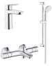 Комплект смесителей 3 в 1 Grohe Grohtherm 800, хром (UA34550TM0)