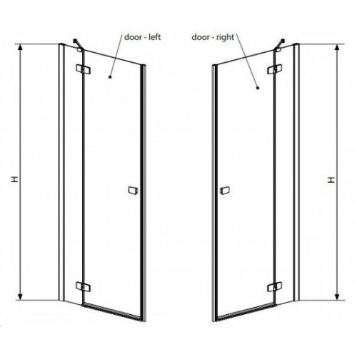 Душевые двери Radaway Fuenta New DWJ 90R, правые (384013-01-01R)