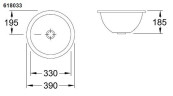 Умывальник врезной Villeroy&Boch Loop&Friends, 33 (61813301)