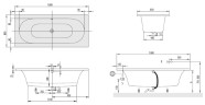 Ванна акриловая Villeroy&Boch Loop&Friends Oval, 180х80 (UBA180LFO2V-01)