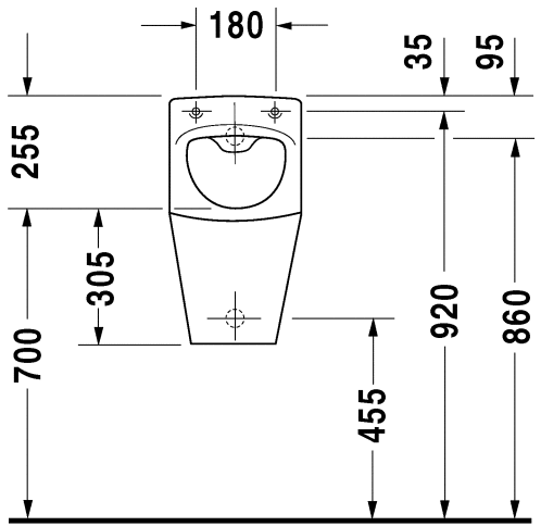 Писсуар Duravit Caro (836300000)