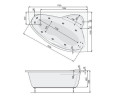 Ванна акрилова Pool Spa Europa, права, 170x115 (PWAD110ZN000000)