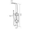 Душевая панель AM.PM Tender 3 (W45P-3-163S)