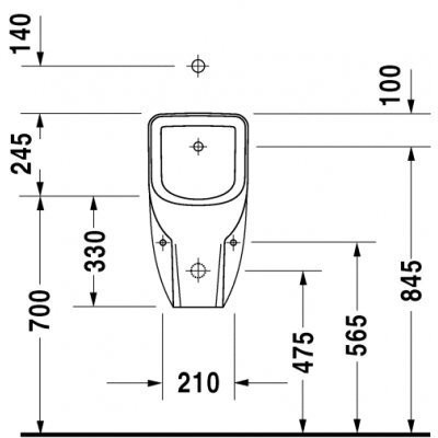 Писсуар Duravit D-Code (828300000)