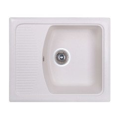 Кухонная мойка гранитная Cosh, 58x49, белый (COSH5850K203)