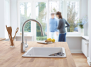 Змішувач для кухні Grohe Concetto, одноважільний, сріблястий (31483DC2)