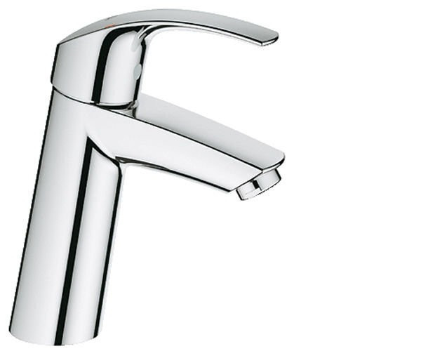 Cмеситель для умывальника Grohe Eurosmart, однорычажный, хром (23324001)