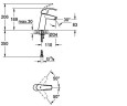 Cмеситель для умывальника Grohe Eurosmart, однорычажный, хром (23324001)
