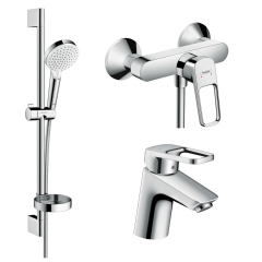 Комплект смесителей 3 в 1 Hansgrohe Logis Loop, хром (1052019)