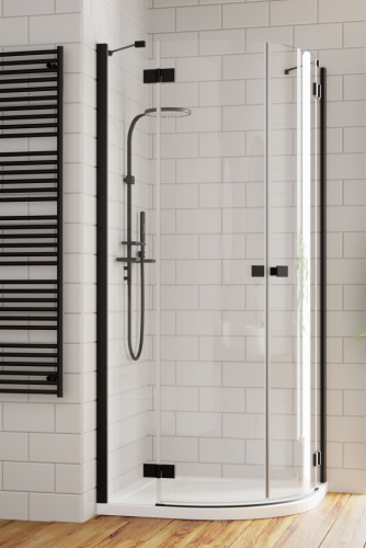 Душова кабіна Radaway Essenza New Black PDD, ліва, 100x100 (385003-54-01L)