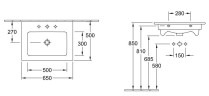 Умивальник підвісний Villeroy&Boch Venticello, 65 (41246601)