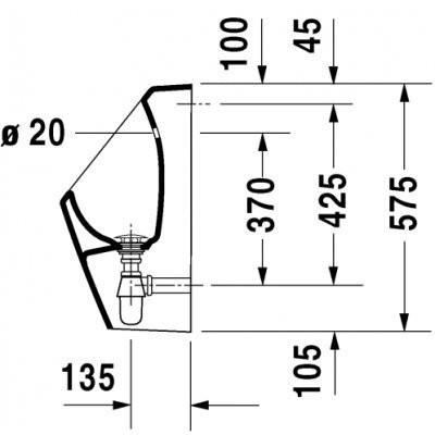 Пісуар Duravit D-Code (829300000)