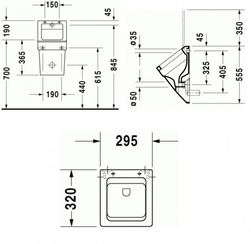 Писсуар Duravit Vero (2801320007)