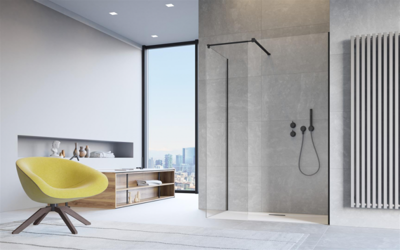 Душова стінка Radaway Walk-In Modo New Black III 110 (389114-54-01)