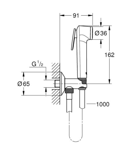 Гігієнічний душ Grohe Tempesta-F Trigger Spray 30 (26358000)