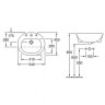 Умывальник врезной Villeroy&Boch O.Novo, 54 (416055R1)