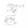 Умывальник подвесной Grohe Euro Ceramic, 60 (3933500H)