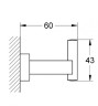 Крючок Grohe Cube Essentials (40511001)