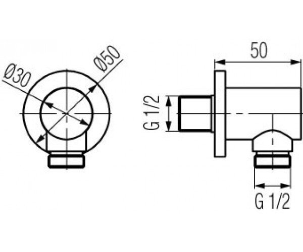 Шланговое подключение Valvex Round (2448300)