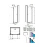 Душевые двери Radaway Fuenta New DWJS 130L, левые (384032-01-01L)
