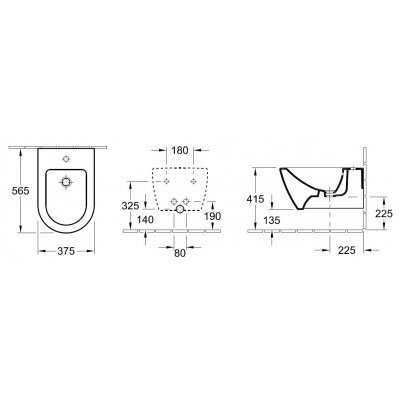 Біде підвісне Villeroy&Boch Subway 2.0 (54000001)