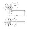 Смеситель для ванны Grohe Eurosmart Cosmopolitan, однорычажный, хром (32847000)