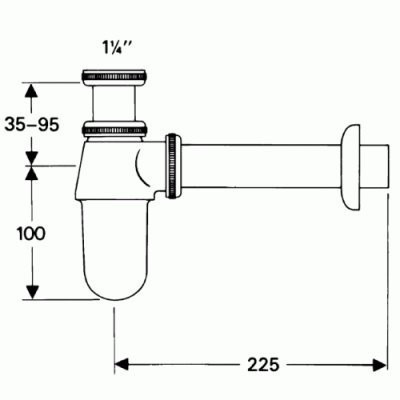 Сифон для умивальника Hansgrohe Flowstar G (52053000)