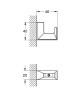 Крючок Grohe Selection Cube (40782000)