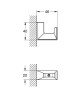 Крючок Grohe Selection Cube (40782000)